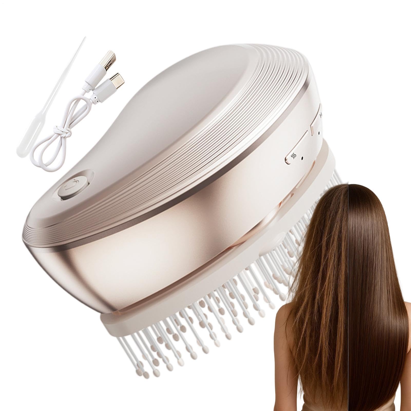 Cepillo Eléctrico Con Spray Para Cabello Peine Nebulizador Vibrador