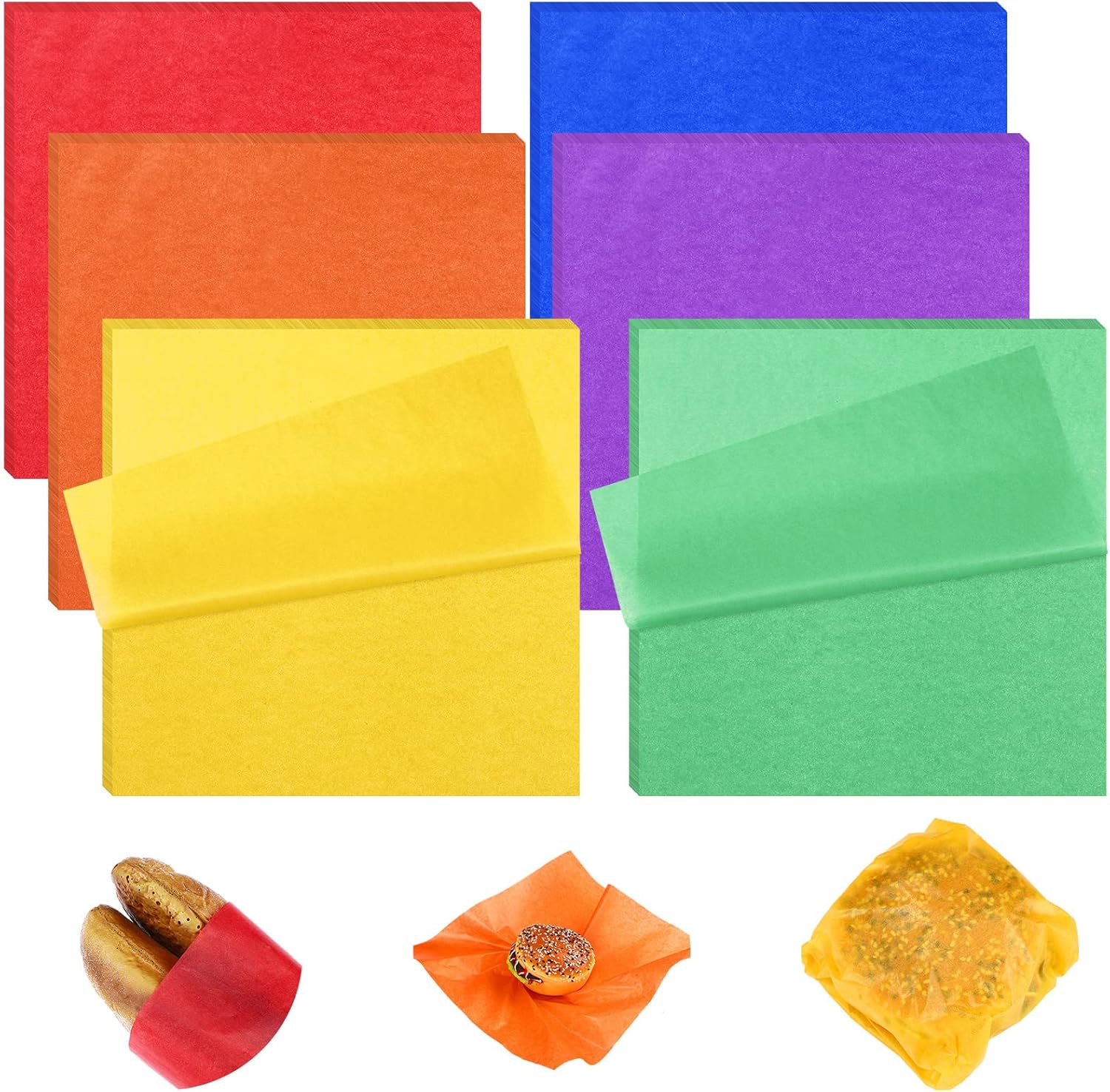 Estune 240 Sheets Deli Paper Sheets Sandwich Paper Dry Wax