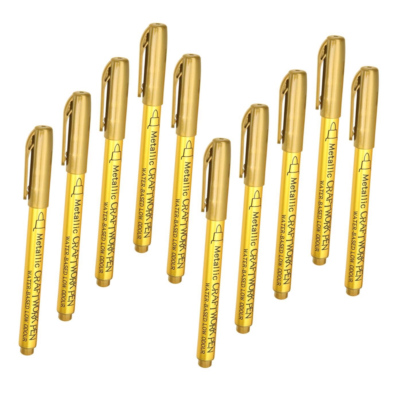 SEWACC 30pièces Marqueurs De Peinture Métallique Pour Textiles Et Stylo De Peinture à Huile Pour Artisanat Et Dessin Feutres Écrits
