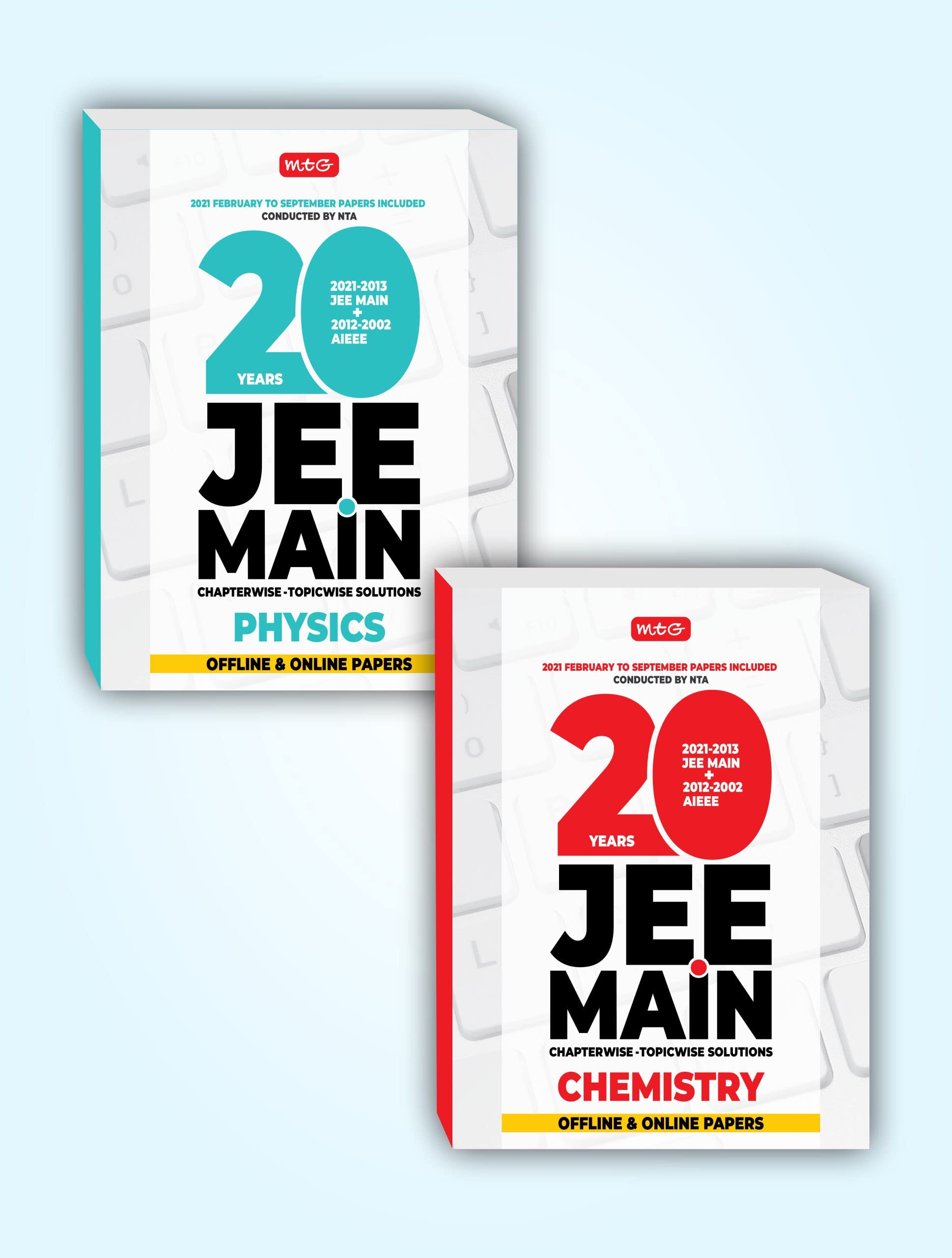 MTG 20 Years JEE MAIN Previous Years Solved Papers & Chapterwise Topicwise Solutions Physics, Best Book For JEE Main Preparation 2022 Paperback – 3 November 2021