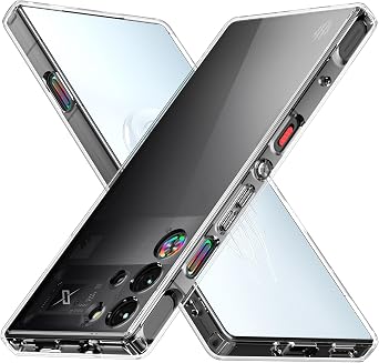 Foluu Slim Fit Case for ZTE Nubia Red Magic 10 Pro/Nubia Red Magic 10 Pro+, Hard PC Back & Soft TPU Bumper Protective Shockproof Scratch Resistant Case for Red Magic 10 Pro 2024 Clear