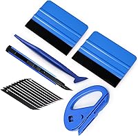 Vista 10 de Kit de herramientas de envoltura de vinilo para vehículo de Gomake incluye espátula de fieltro de 4 pulgadas, cuchillo de utilidad retráctil de 9mm