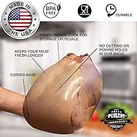 Vista 2 de Aves de corral Shrink bags- 50 Borrar 10 x 16 pulgadas Pollos o rabbits-c/50 Zip lazos incluidos/2.5 mil/congelador.