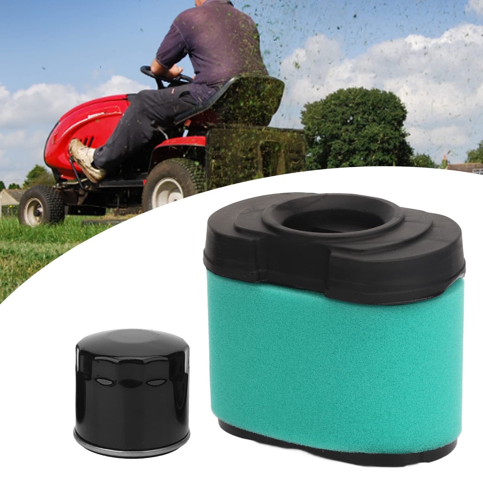 Kit de réparation de filtre à Air avec boucle métallique, ensemble de filtres à carburant en fer et en caoutchouc, remplacement d'outils de jardin pour tondeuse à gazon
