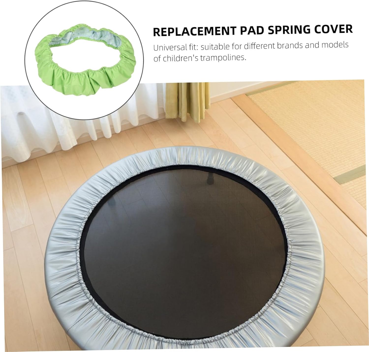 Trampoline Pad Spring Cover Safety Accessories for Round Trampolines Easy Attachment Design for Full Stylish
