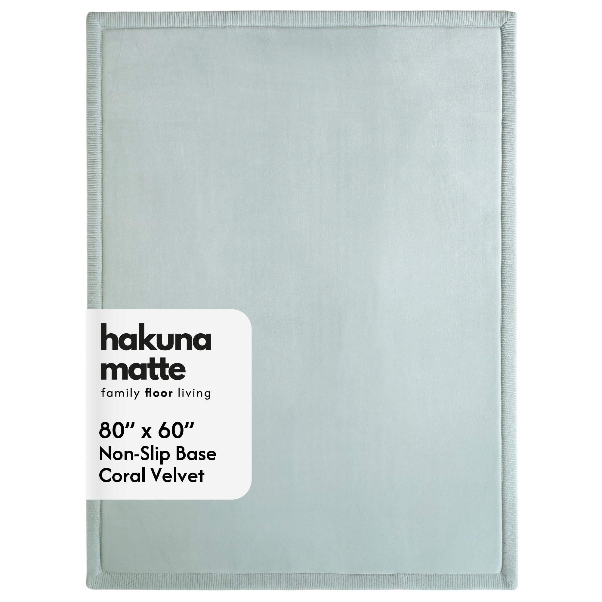 Hakuna Matte CloudSoft Baby Play Mat for Floor 60" x 80" Green