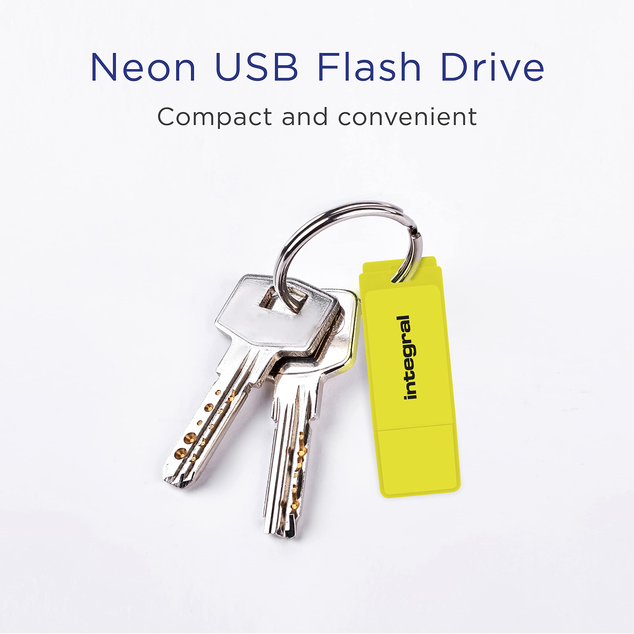 Integral 64 GB Neon USB 2.0 Flash Drive 5-pak (czarny/różowy/żółty/pomarańczowy/niebieski)