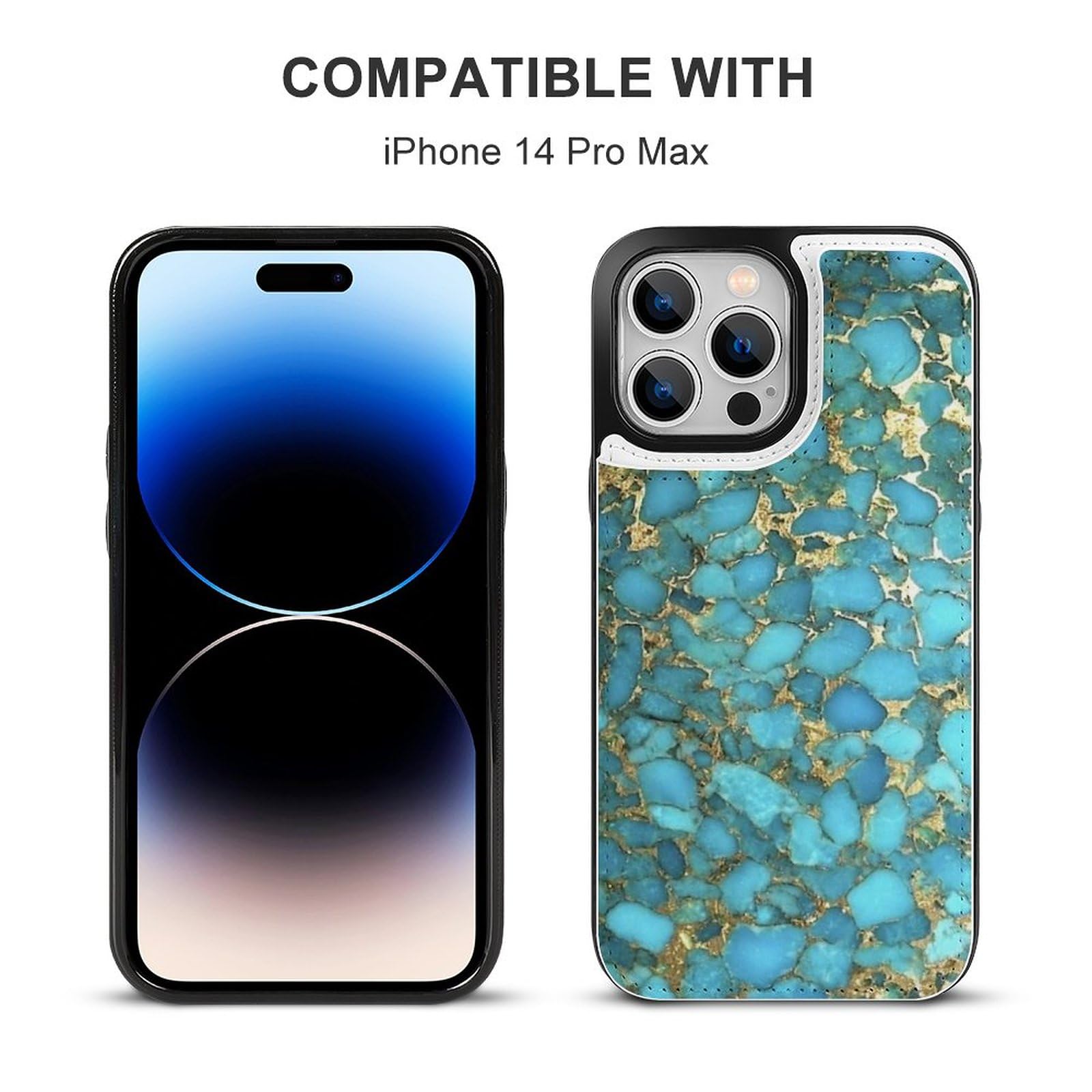 ⭐️ iPhone14ProMax ケース ブルー シンプル 青 カバー Amazon.co.jp: 「ターコイズブルーフォン」 iPhone14pro Max ケース