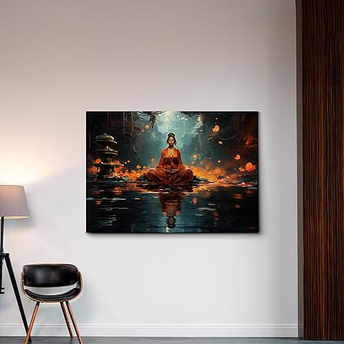 Miniatura 3 de Yoga Wall Decor, Yoga Wall Art, Buda Canvas Art, Buda Decor, Buda Canvas Print, Luxury Framed Wall Decor, Canvas, Wall Decor