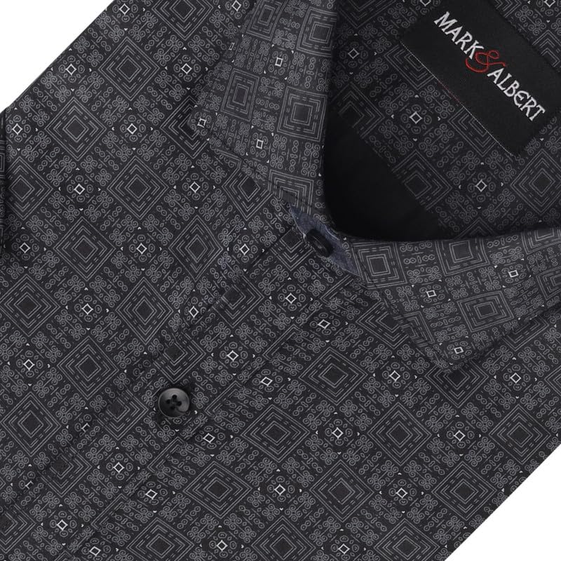 Image of MARK & ALBERT Mens Half Sleeves Printed Shirt
