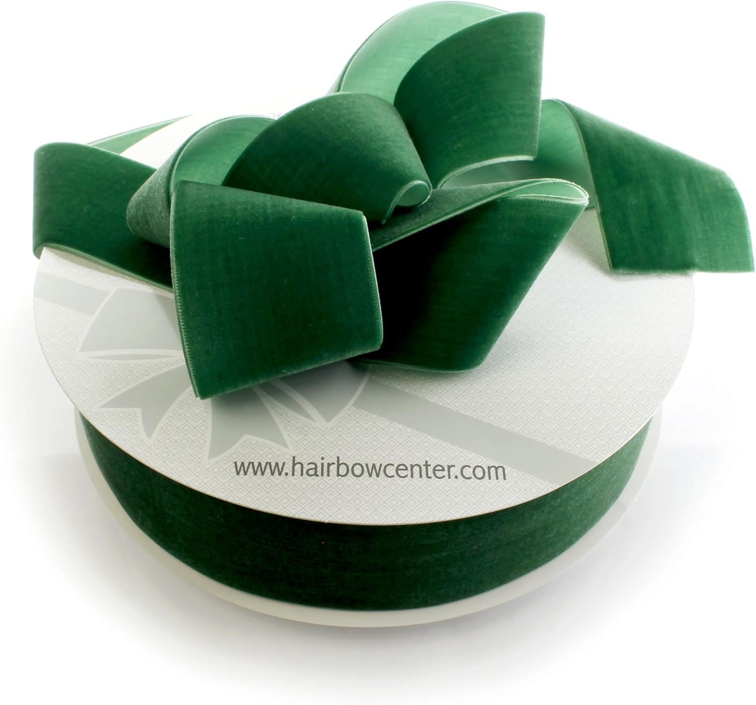 2" Velvet Ribbon Single Sided Soft Plush Luxury Craft Trim for Hair Bows Sewing Gift Wrapping Decorations Floral Arrangements and DIY Projects (Forest Green, 25 Yards)