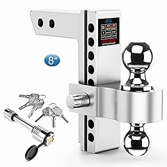 Tlvuvmo Adjustable Trailer Hitch with Chrome Balls