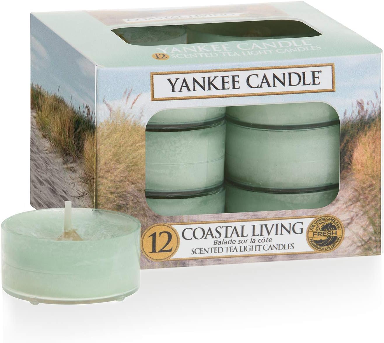 Yankee Candle Scented Tea Light Candles, Coastal Living, 12 Count, x