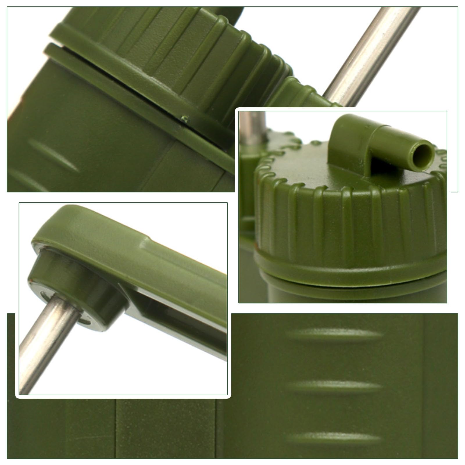 Filtre à Eau Camping Portable, Purificateur d'eau Extérieur pour Randonnée, Camping, Survie d'urgence, Voyage & Voiture, Élimine Les Impuretés, Volume Net Total d'eau ≥ 2000L