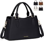 RAINSMORE Purses for Women Leather Handbags Small Top-Handle Bag Waterproof Hand Bags for Womens Ladies Satchel bags