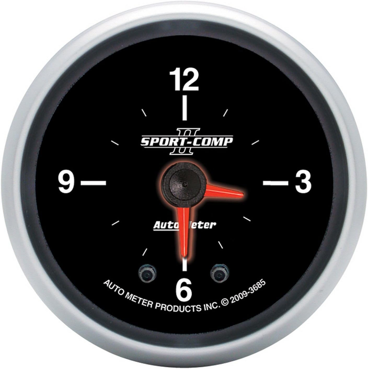 Auto Meter 3685 Sport-Comp II 2" Analog Illuminated Clock Gauge