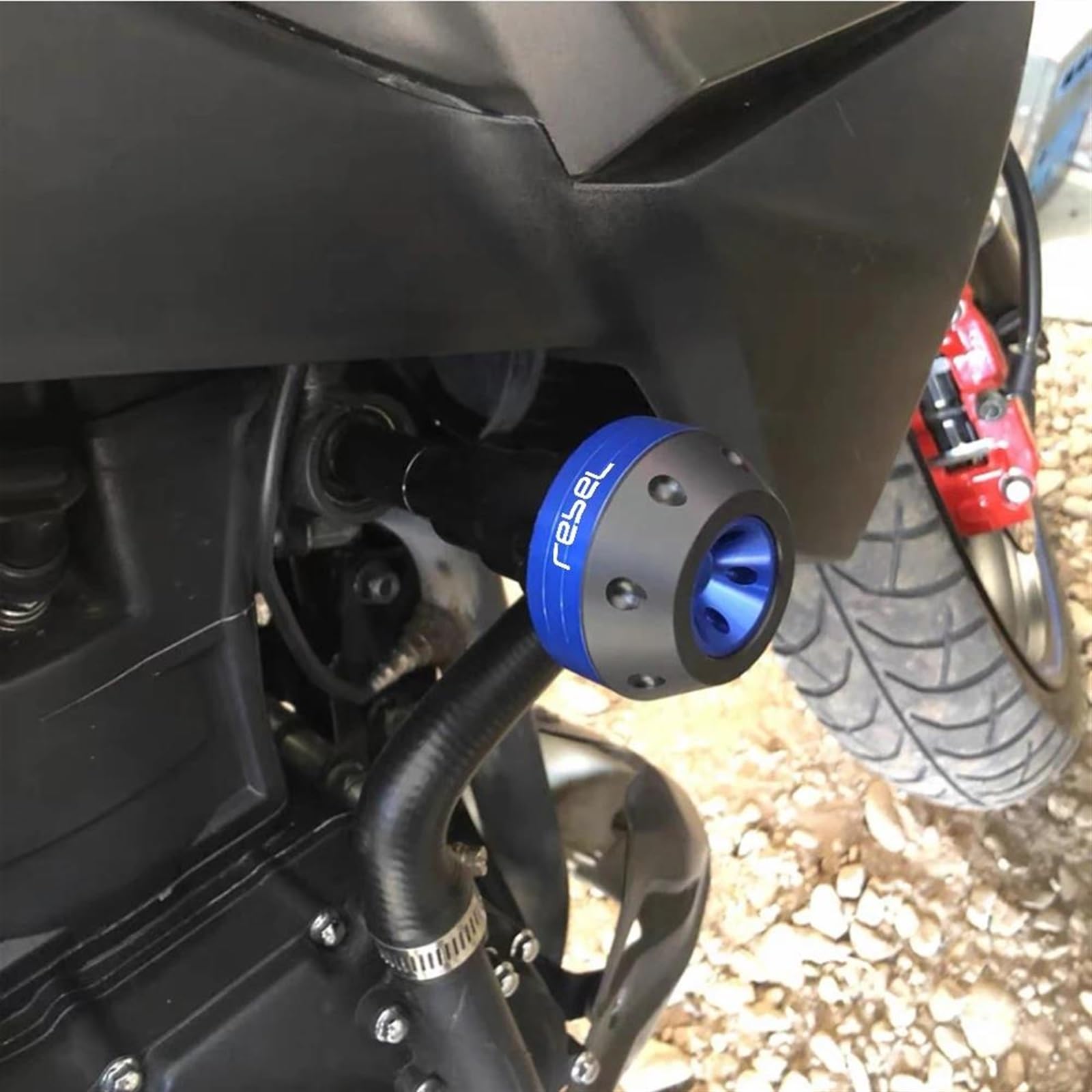 Motorradverkleidungsschutz, Rahmenschieber, Crash Guard, Verkleidungsschutz Für Für Rebel 300/500 CMX300 CMX500 CMX 300 CMX 500 Sturzbügel(Schwarz)