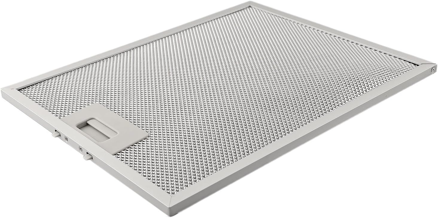 Cooker Hood Grease Filters, Silver Metal Mesh Extractor Vent Filters, Range Hood Replacement Parts Filters Accessories, 340x270x9mm(5)