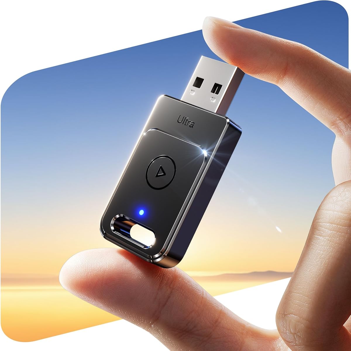 for Apple Carplay Wireless Adapter, 3X Fast Auto-Connect, No Latency, Plug&Play, Wireless Carplay Adapter, 2025 Mini Car Play Dongle for iPhone 6~17, Fit for 927+ Cars,USB A/C,Matte Black