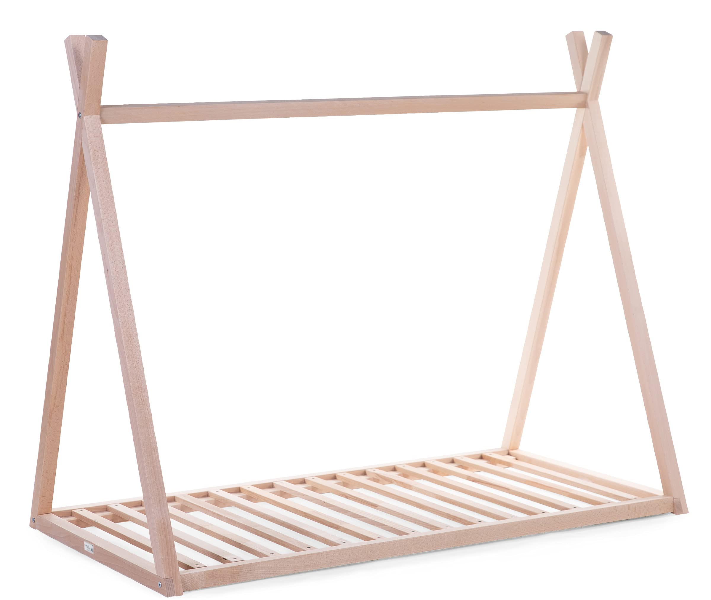 Childhome, Sommier Compatible Lit Tipi Cabane pour Enfant, Sommier à lattes, Bois de Hêtre, Ventilation Optimale, Lit Simple, 70 x 140 cm, Couleur Naturel