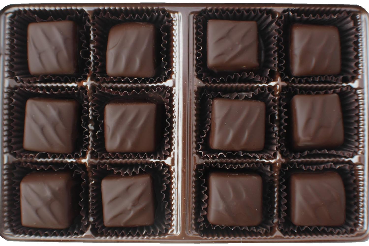Vermont Nut Free Chocolates Boxed Chocolate Caramels (Dark Chocolate) 12-Piece, Nut-Free, Egg-Free, Kosher