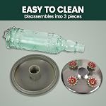 Perky-Pet 8108-2 Green Antique Bottle 10 oz. Glass Hummingbird Feeder