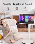 KTC MegPad 32" Smart Portable TV, 4K Toucher l'écran portable TV Surveiller, Android 13 Google EDLA Certifié 8G Stockage RAM+128G, octa-core CPU 9500mAh Batterie, double 6W Conférenciers WiFi 6