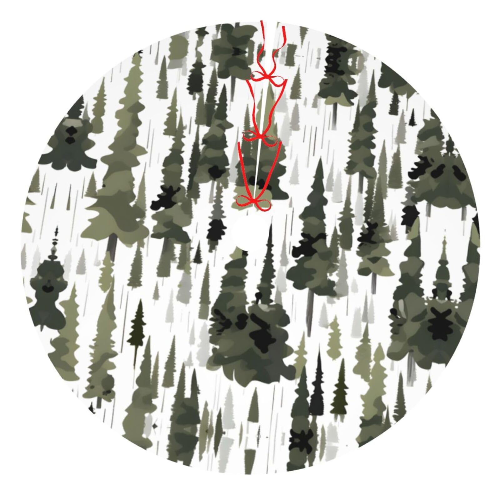 Jupe de sapin de Noël camouflage blanc pour illuminer vos vacances