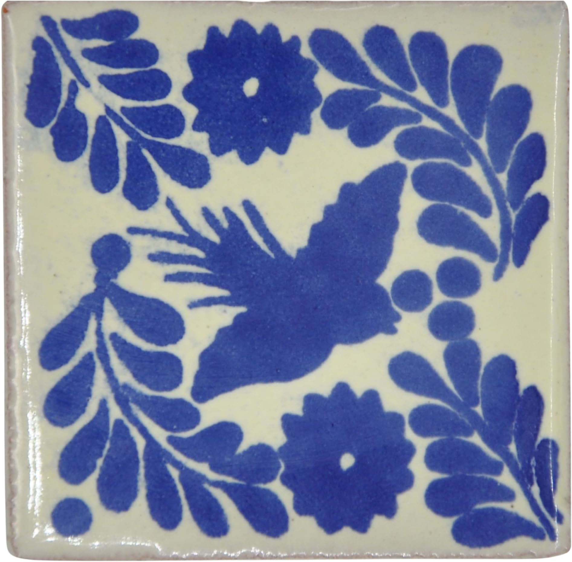 Tumia LAC Handmade Mexican Talavera Tile - Authentic Style Chica Ceramic Tiles for Crafts, Backsplashes and Home Improvement - Individual Tile