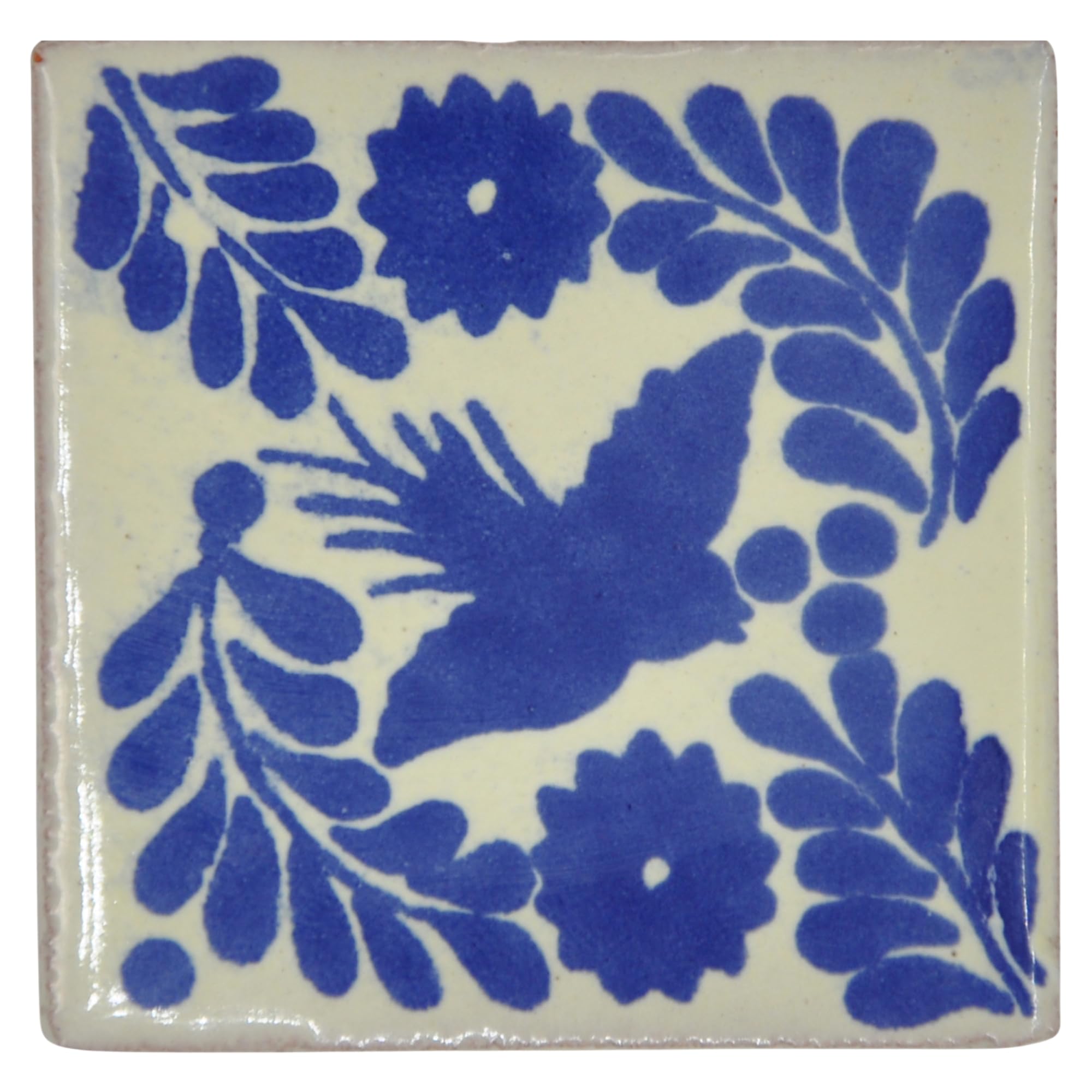 Tumia LAC Handmade Mexican Talavera Tile - Authentic Style Chica Ceramic Tiles for Crafts, Backsplashes and Home Improvement - Individual Tile