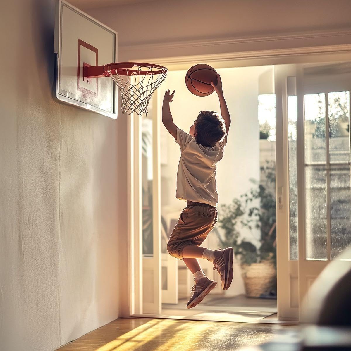 LEXIBOOK, Interactive basketball hoop, Score counter, Sound effects, Basketball, pump included and installation kit included, JG920LXB - Image 2