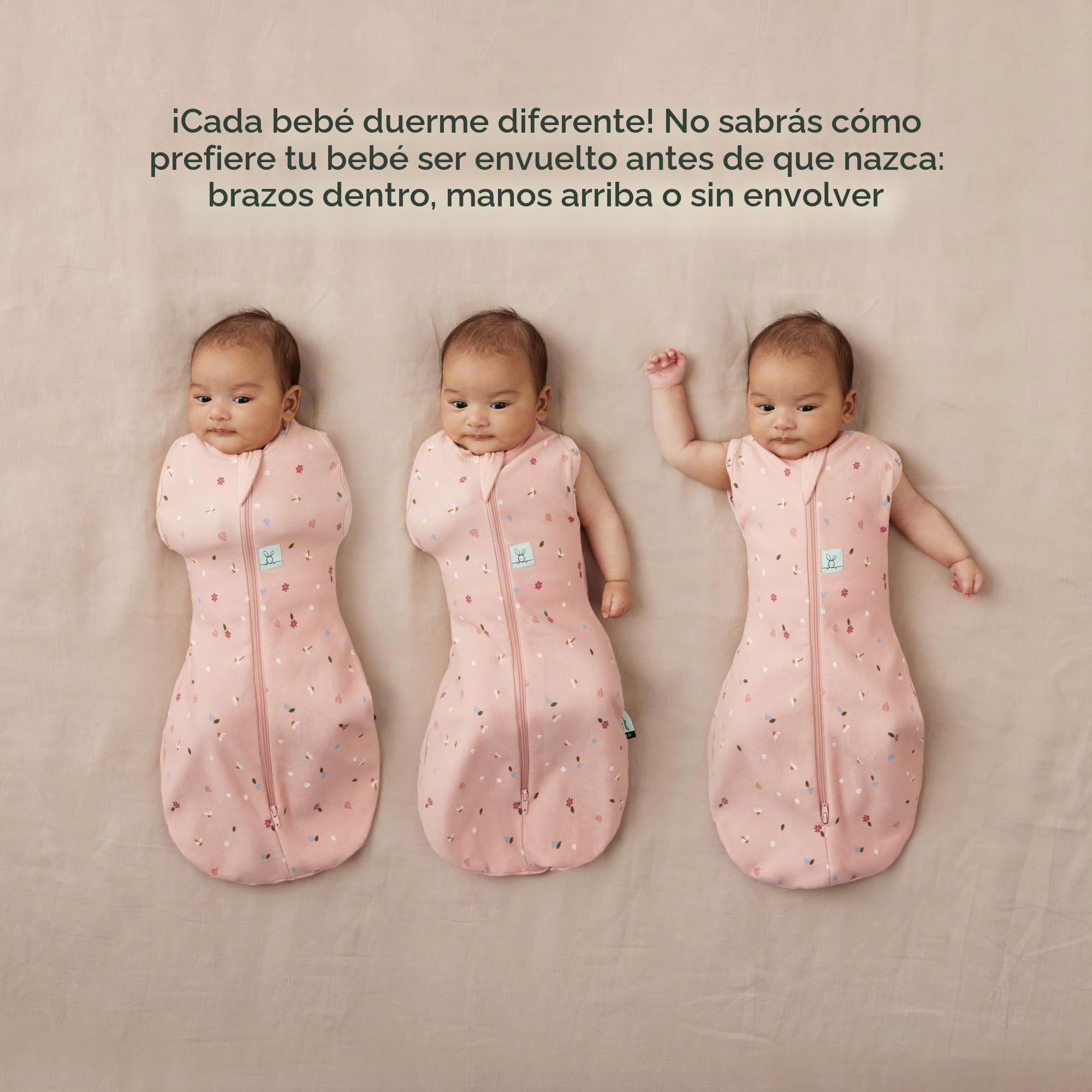ergoPouch 1.0 TOG Saco de Dormir para bebés de 3 a 6 Meses Saco de Dormir para bebés para Noches cálidas y acogedoras Saco Envolvente Cocoon El bebé Mantiene la Calma y la relajación