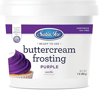 Satin Ice Purple Buttercream Frosting - 1lb - Pail