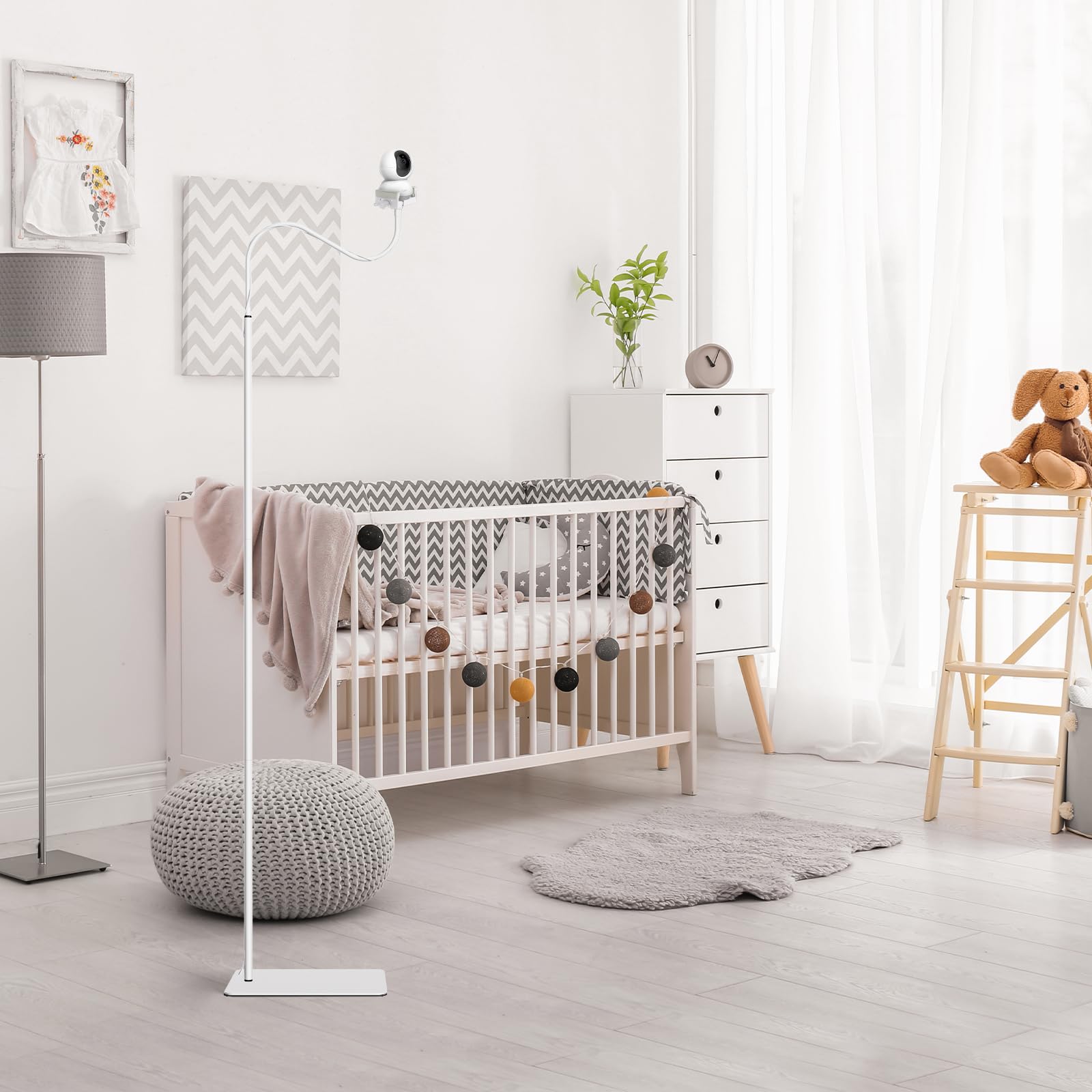 Supporto da Pavimento Universale per Baby Monitor Compatibile con Boifun/GHB/Philips Avent/Momcozy/Blemil/Jeeber/HelloBaby/ieGeek/Babystar/Dr.Care/VTech, Altezza Regolabile da 90 a 170 cm