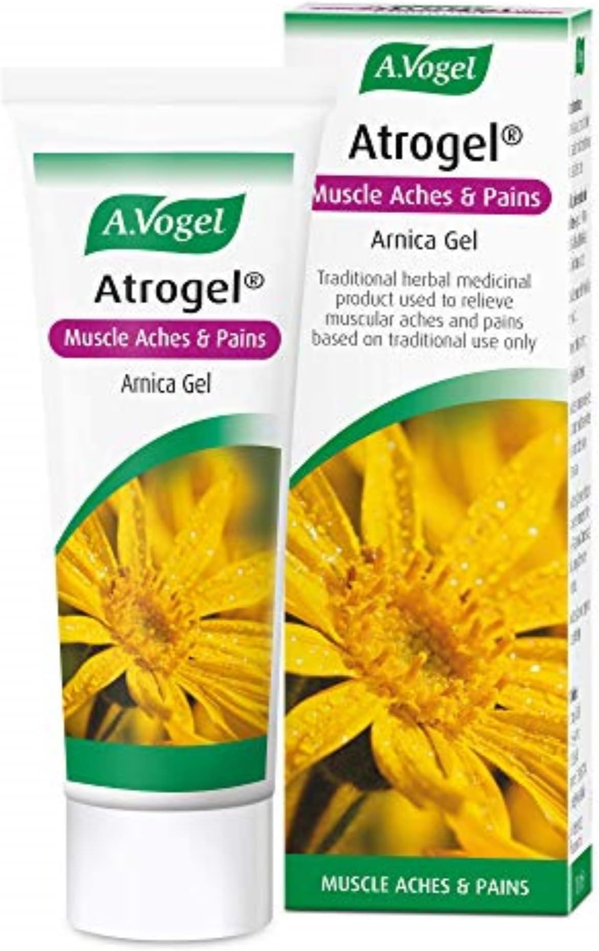 A.Vogel Atrogel Arnica Gel - Soothing Relief for Muscle Pain, Bruising, Joint Pain, Sports Injuries, Stiffness & Swelling - Natural Plant-Based Arnica Montana Extract Gel | 100ml