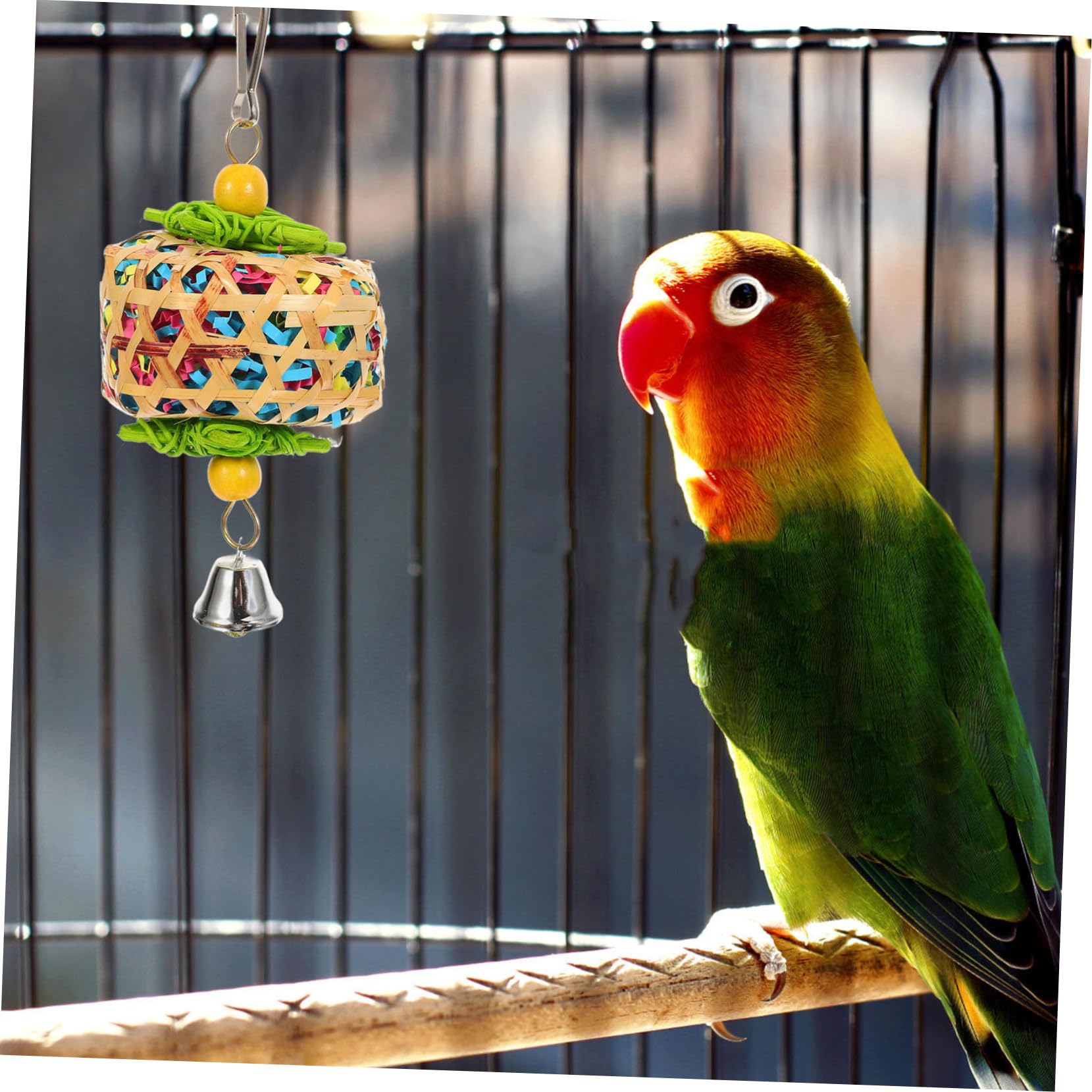 Beaupretty 9pièces Jouets à Mâcher pour Oiseaux Jouets pour Perroquets Naturel Accessoires De Cage pour Oiseaux pour Parrots Et Perroquets