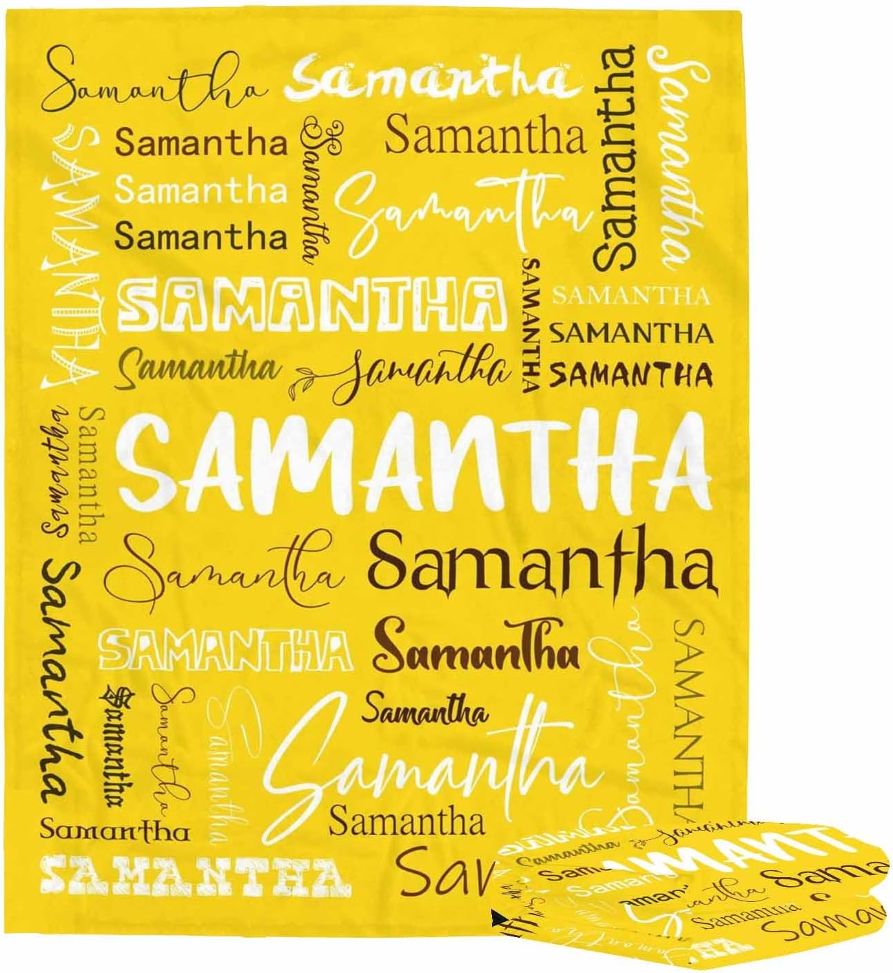Personalized Blankets with Name for Girls Print Blanket Flannel Personalized Gifts for Girl Daughter Mom Grandma Super Soft Throws and Blankets Birthday Gift 60x50inch