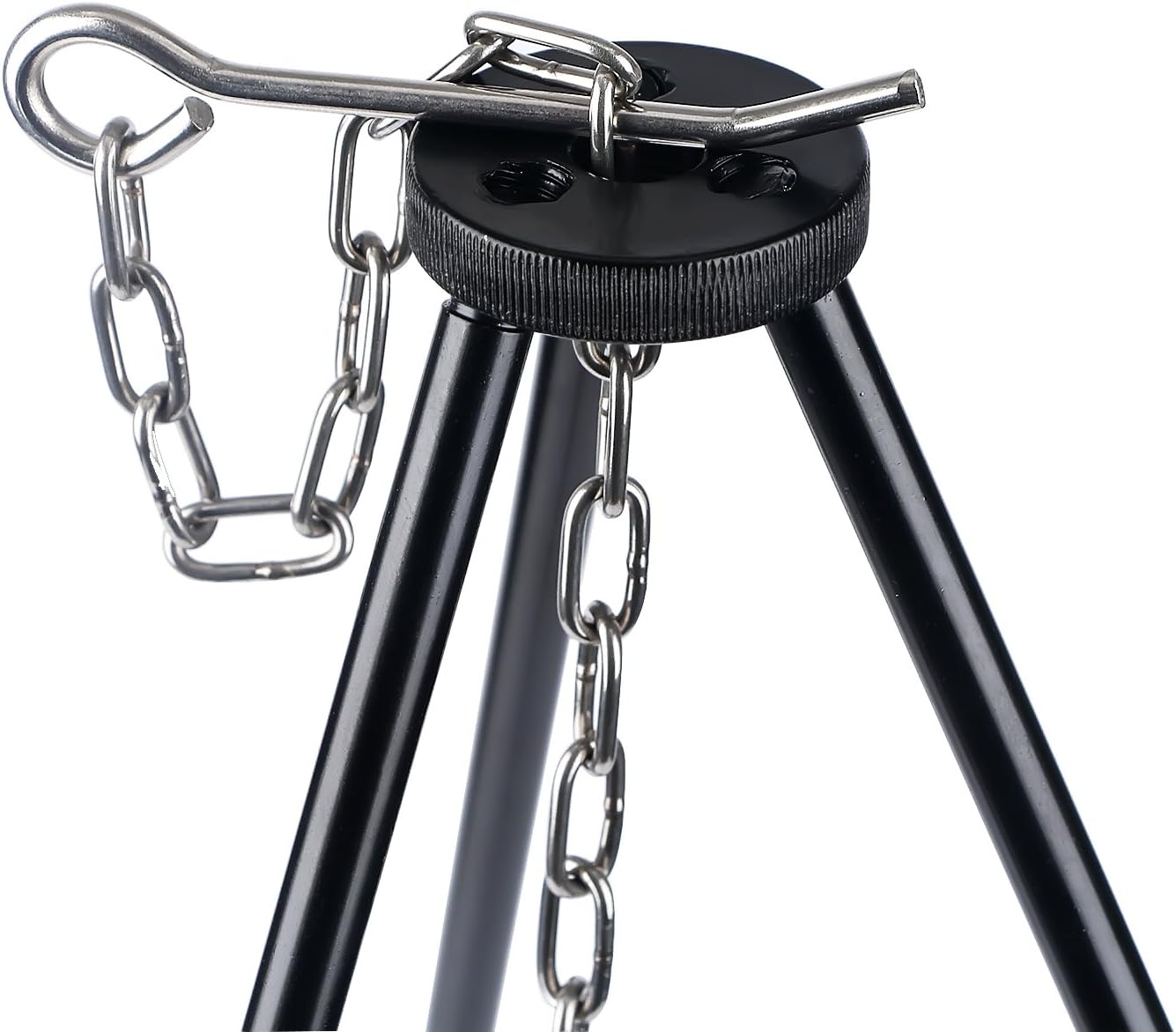 Camping Tripod Campfire Cooking Dutch Oven Tripod Mini Adjustable Grill Tripod Cooker Campfire Grill Stand Tripod Grilling Set Cooking Lantern Tripod Hanger with Storage Bag for Outdoor Activities
