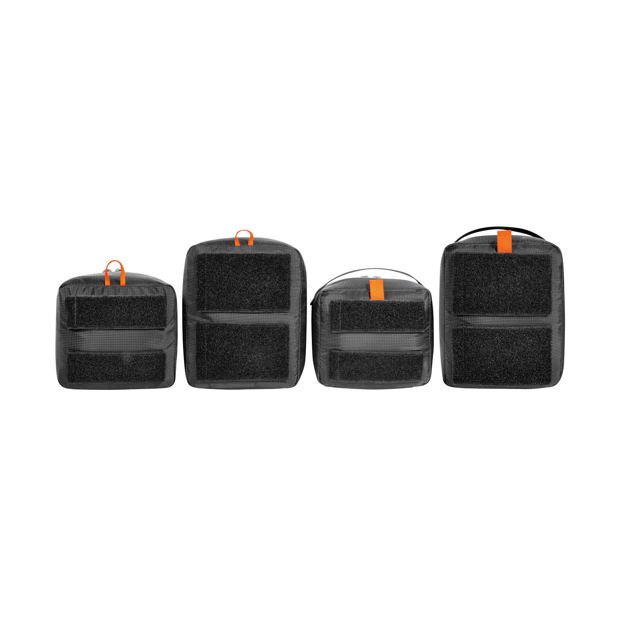 Tatonka EDC Organisation Set (6-teilig) - Praktisches Taschen- und Riemenset zur Gepäck-Organisation in Rucksäcken (4 Packwürfel, 2 Riemen) - Mit Klettflächen zur Fixierung