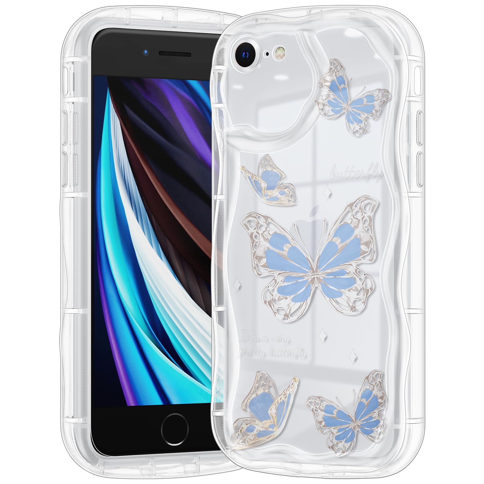 Coque antichoc iPhone 7/8/SE transparente en silicone souple - 8