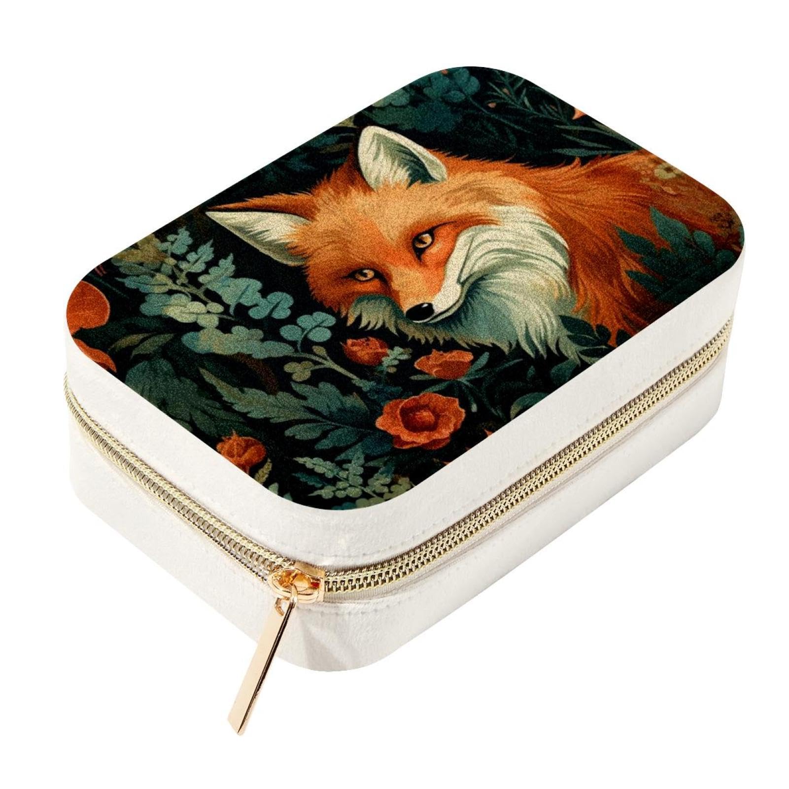 Boîte de voyage à bijoux pour filles avec fermeture éclair compacte