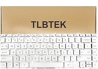 TLBTEK Backlight Keyboard Replacement Compatible with HP Envy x360 13-AY 13-BD 13m-BD 15-EU 15-ES 15m-ES,Spectre X360 14-EA Series Laptop Silver