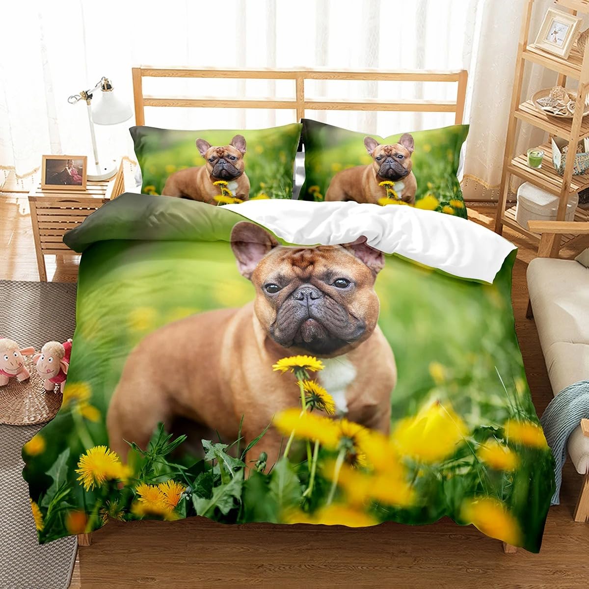 Komplet pościeli z mikrofibry na łóżko dwuosobowe, zestaw pościeli z mikrofibry, 1 poszewka na kołdrę 200 x 200 cm + 2 poszewki na poduszki 50 x 80 cm