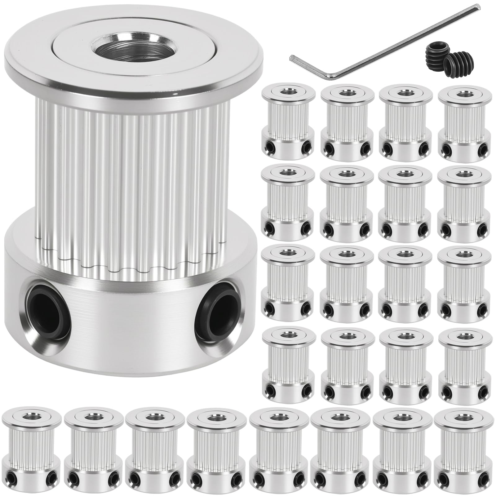 12 Pack GT2 Timing Belt Pulley 20 Teeth,8mm bore,synchronous Pulley — Amazon image 29