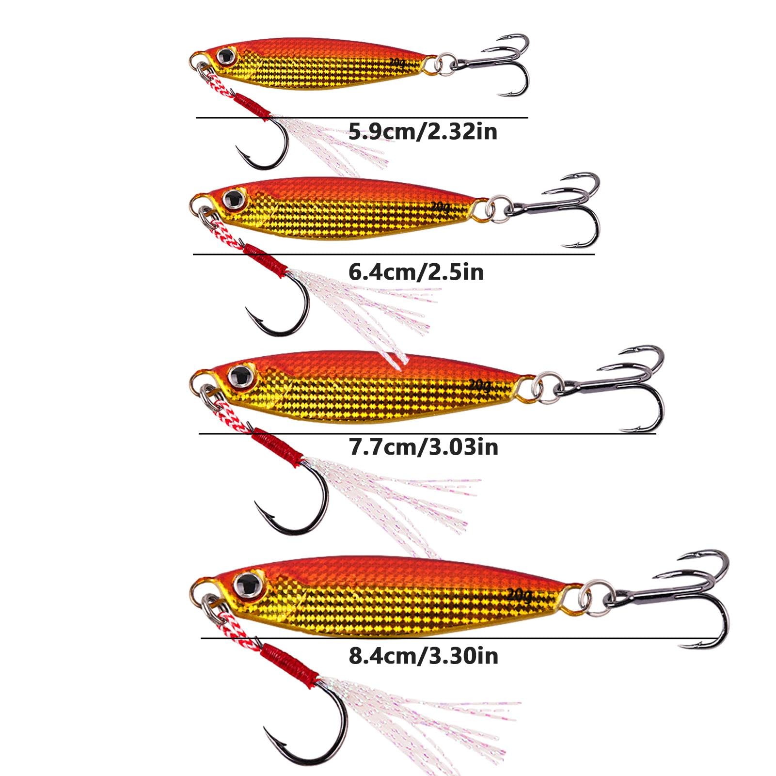 Esche Da Pesca OCEAN CAT In Piombo Per Acqua Salata – Jigging Verticale Con Ganci