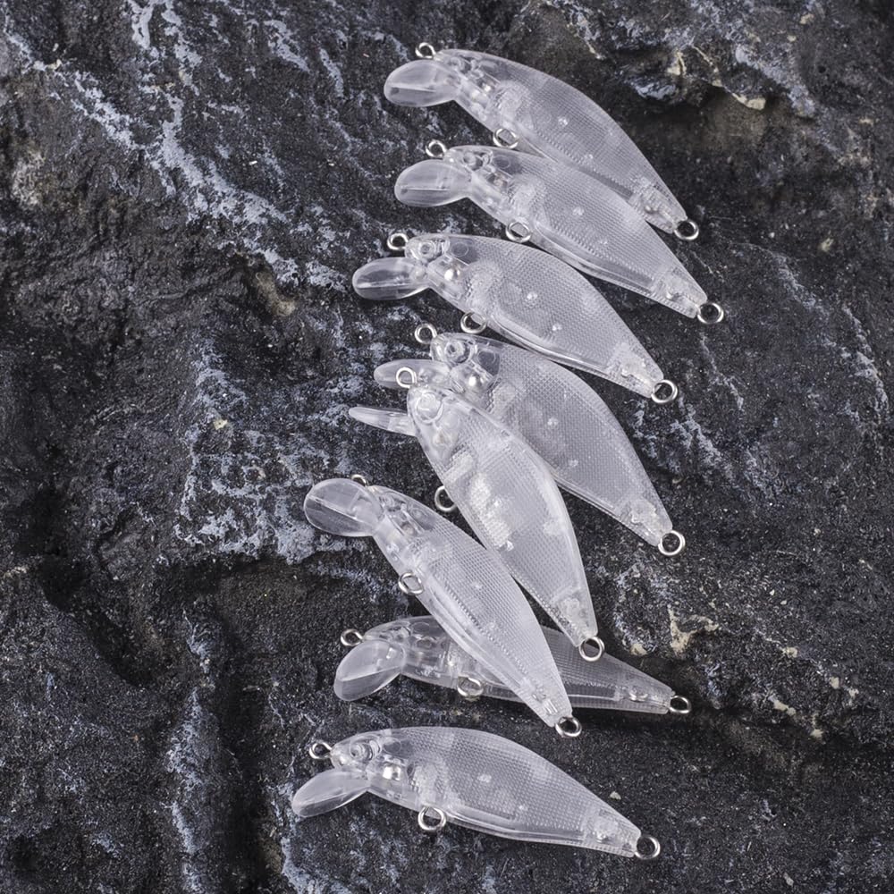 30 SZTUK Niemalowanych Woblerów Sztucznych Mini Pływających 5 CM 3.8G Płytkie Wargi Wędkarskie Przynęty Małe Woblery Wobbler Blanki