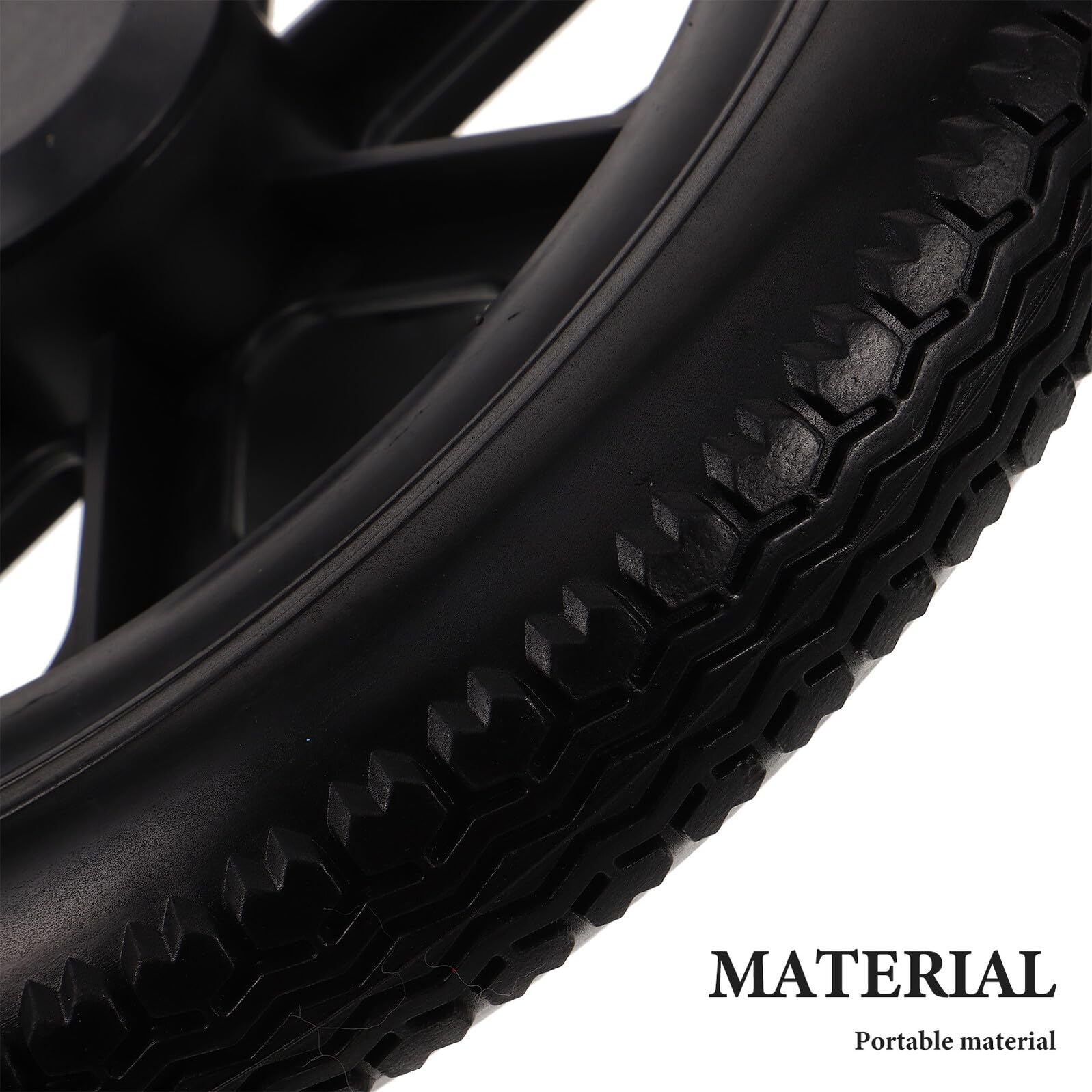 Neumáticos para Silla de Ruedas de 12 Pulgadas, Ruedas Sólidas de Pu Espumado, Antideslizantes y Resistentes para Uso en Interiores y Exteriores Paseo Cómodo