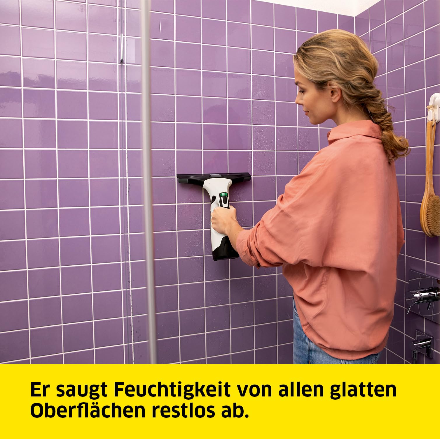 Kärcher Fenstersauger WV 5 Plus N Battery, mit zusätzlichem Akku & Verlängerungsset