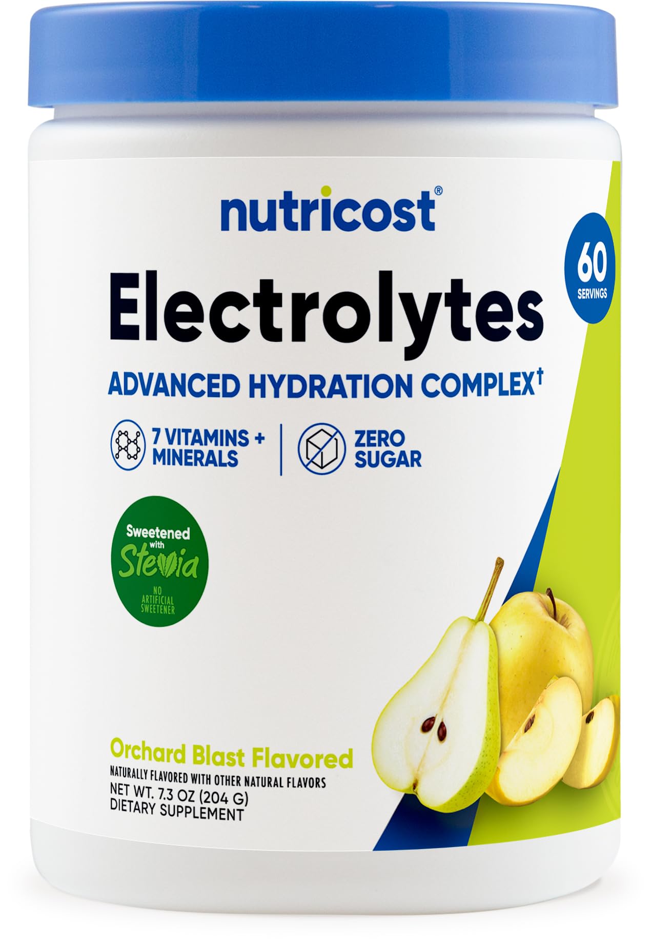 Nutricost Electrolytes Complex Powder (Orchard Blast) 60 Servings Orchard Blast 7.3 Ounce (Pack of 1)