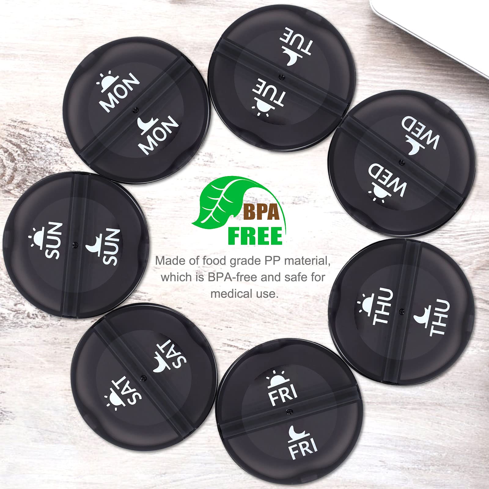 Organizador mensual de pastillas XL 2 veces al día, AM/PM Pastillero de un mes 28 días, pastillero diario grande para 4 semanas con compartimentos grandes para píldoras, vitaminas, suplementos de